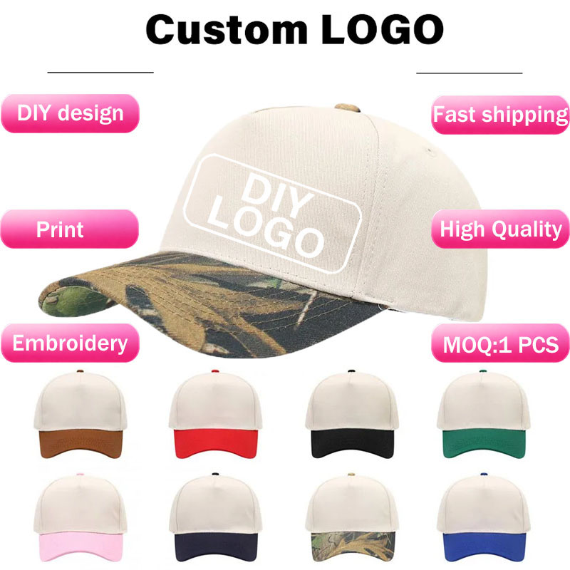 Baseball Cap Structured - Zweifarbige Strukturierte 5-Panel Baseballkappe für Damen,