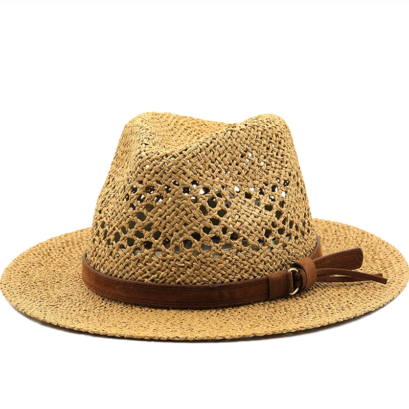 Hohl Männer Bast stroh hut Str – Cowboy Hat Straw Bewertung und Preis