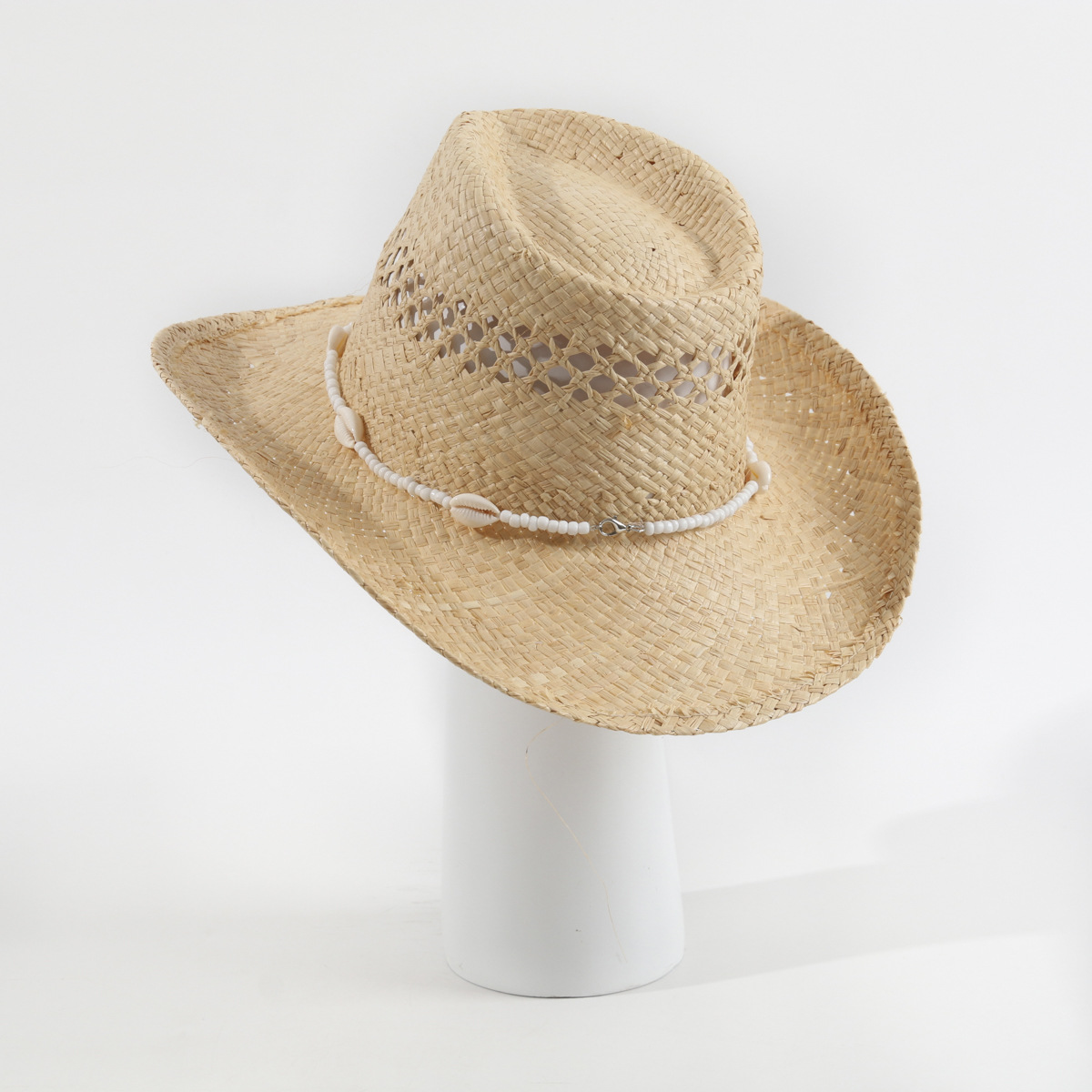 2026 Neuer Muschelketten-Stroh – Cowboy Hat Straw Bewertung und Preis