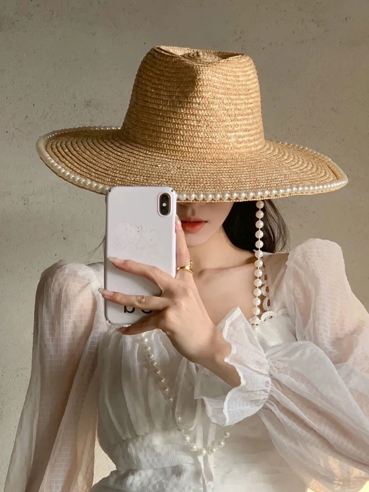 Neue Sommer Mode Perle Kette S – Cowboy Hat Straw Bewertung und Preis