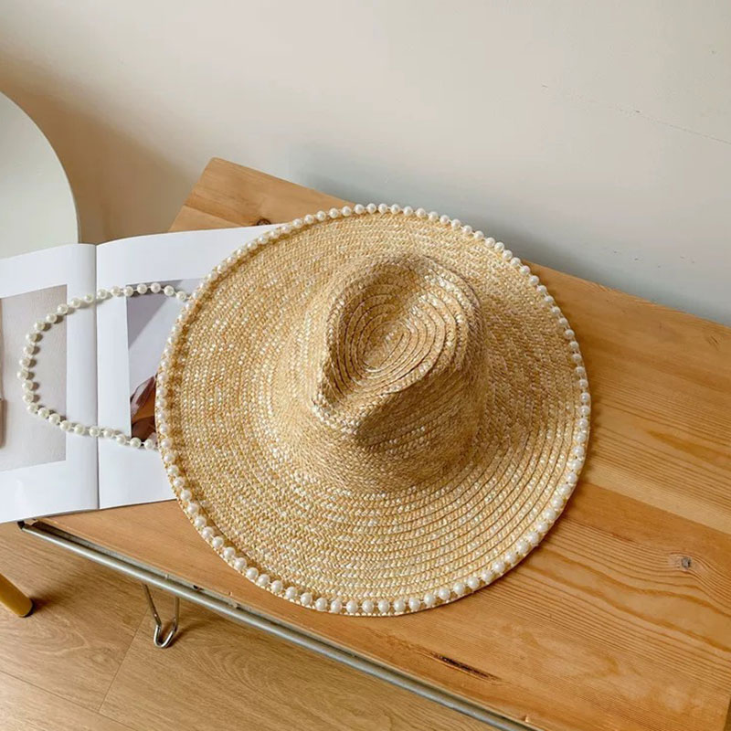 Neue Sommer Mode Perle Kette S – Cowboy Hat Straw Bewertung und Preis