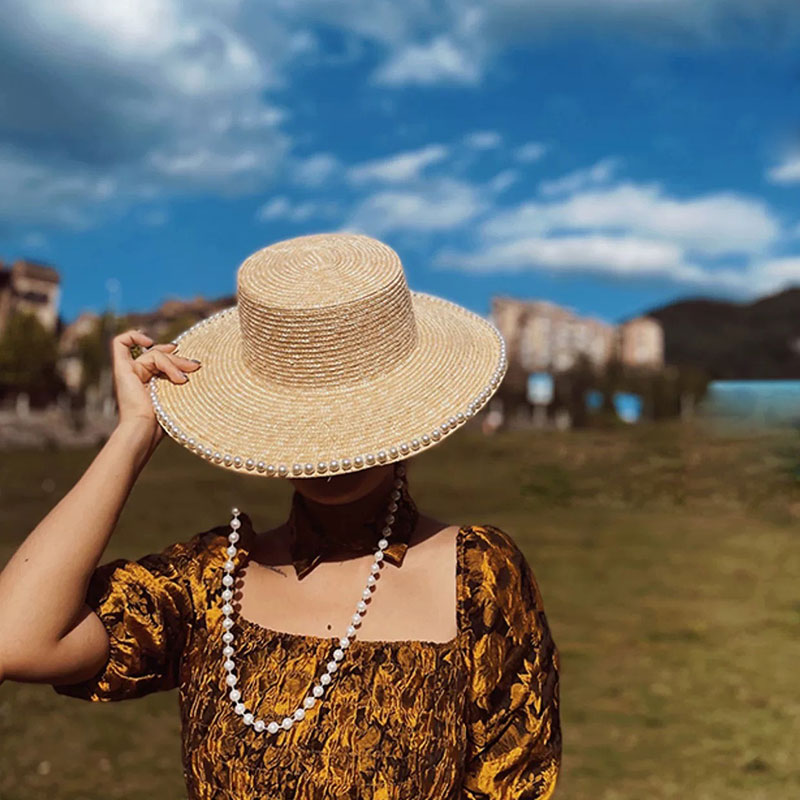 Neue Sommer Mode Perle Kette S – Cowboy Hat Straw Bewertung und Preis