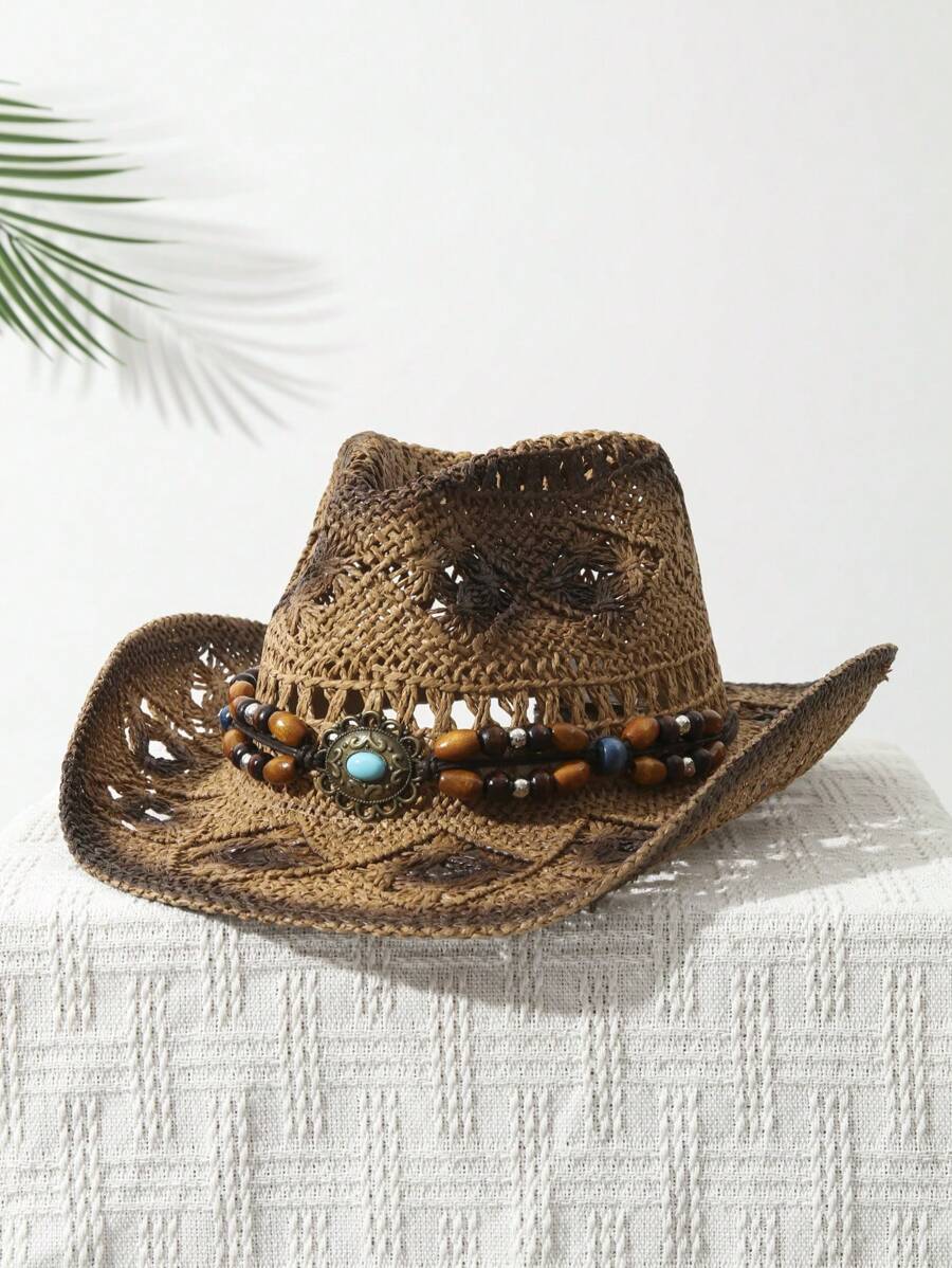 1 Stück Unisex Cowboyhut mit P – Cowboy Hat Straw Bewertung und Preis